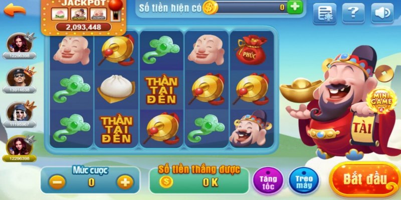 Bạn cần nắm rõ các nút chức năng game Thần Tài Đến để thao tác 